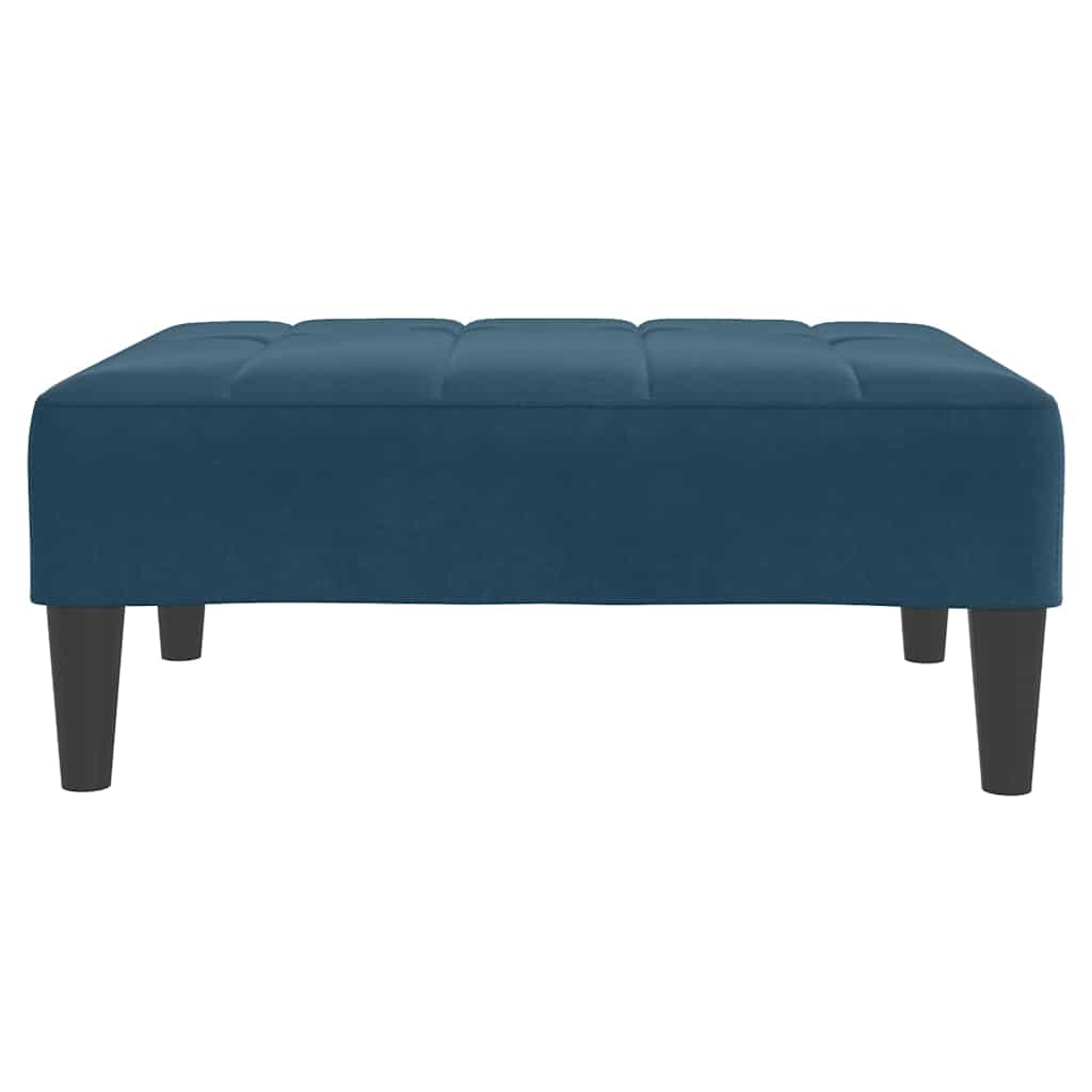 Fußhocker Blau 77x55x31 cm Samt