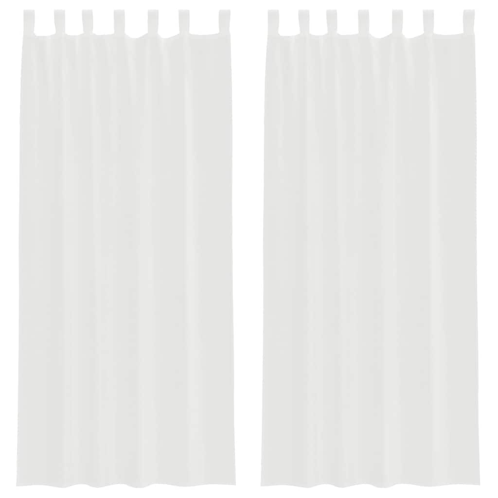 Voile Vorhänge mit Ösen 2 Stk. Apfelgrün 140x140 cm
