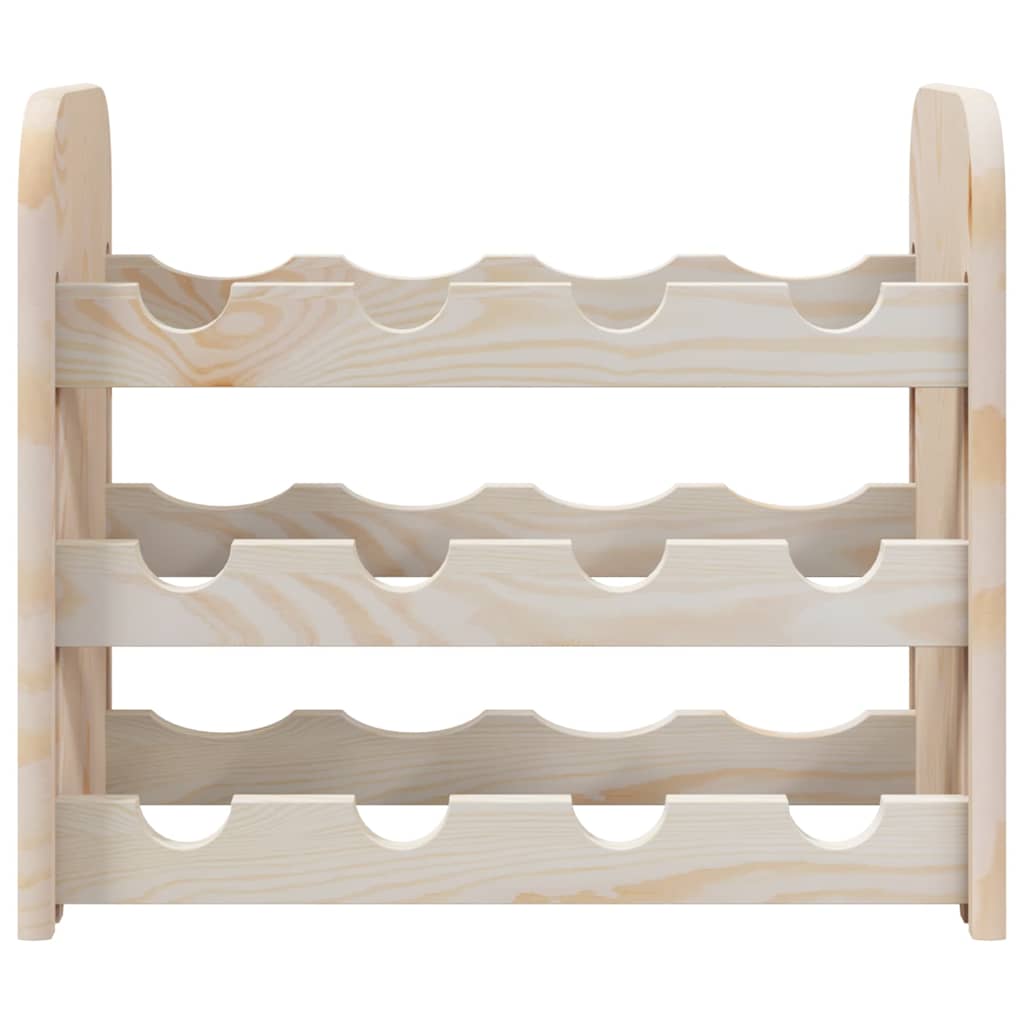 Weinregal 33x25x37 cm Massivholz Kiefer