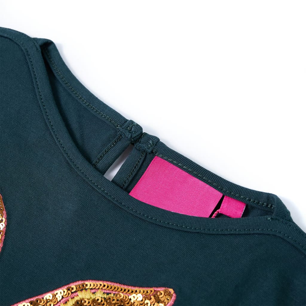 Kinder-Langarmshirt Dunkelrosa 116