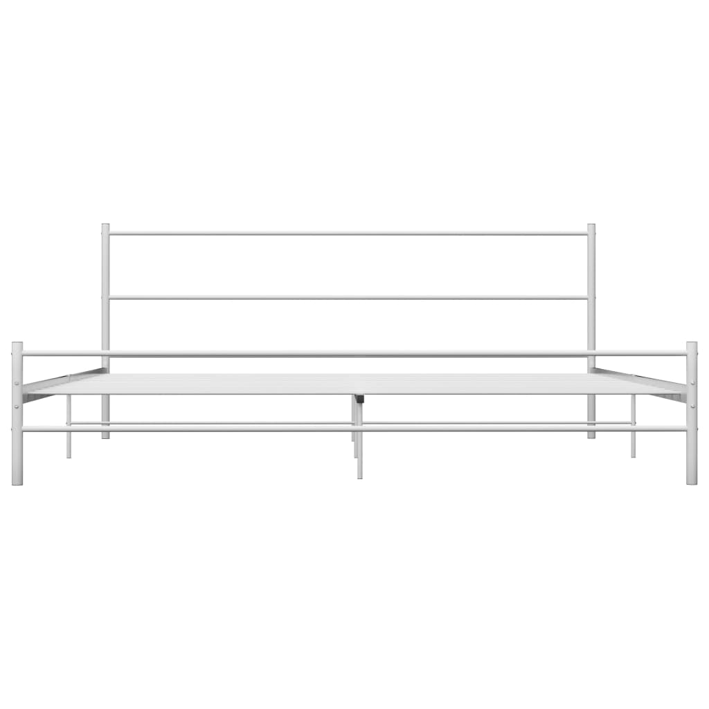 Bettgestell Grau Metall 180×200 cm