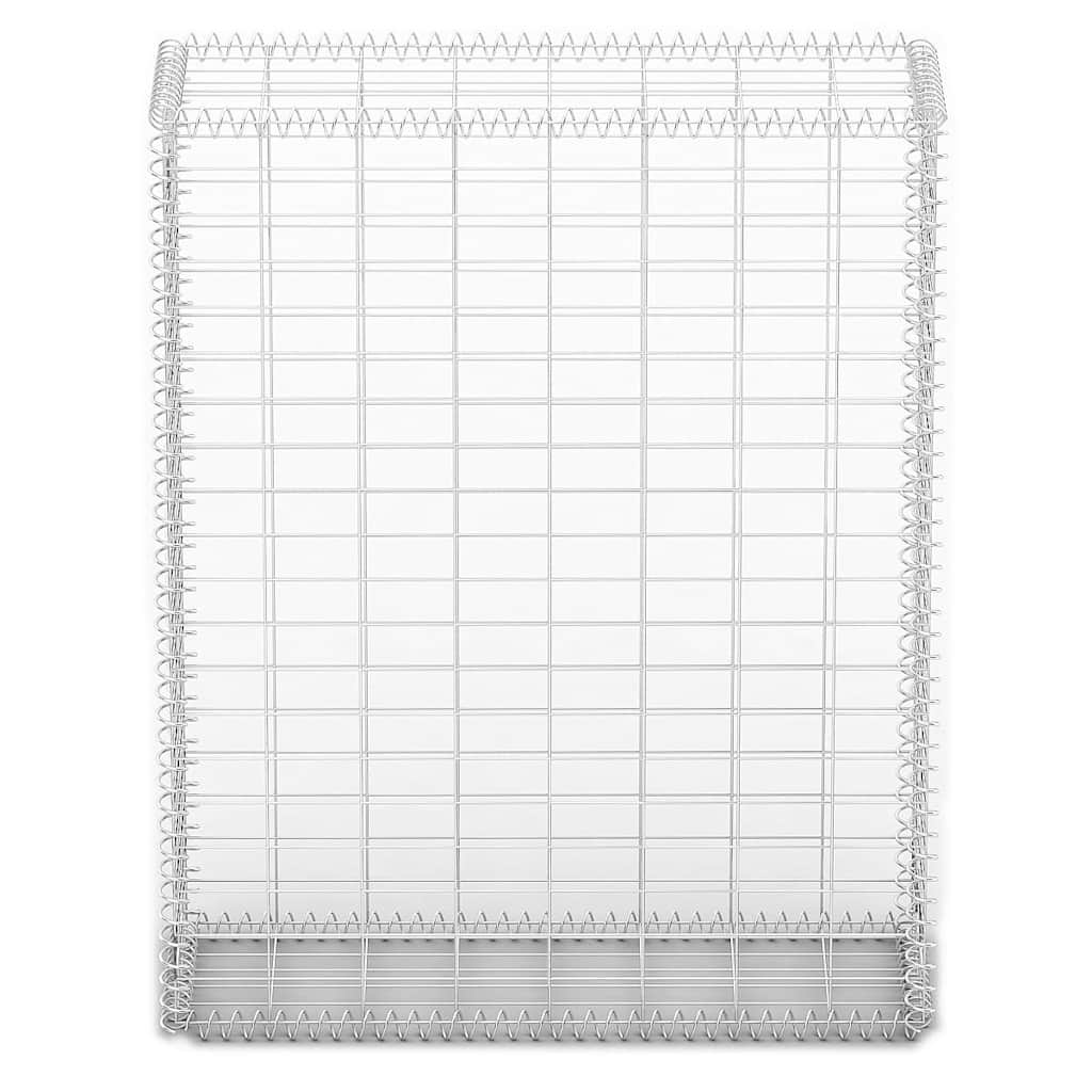 Steinkorb Gabione mit Deckeln Verzinkter Draht 100×30×30 cm