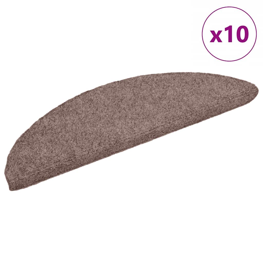 Stufenmatten Selbstklebend 15 Stk. 56x17x3 cm Hellbraun Halbrund