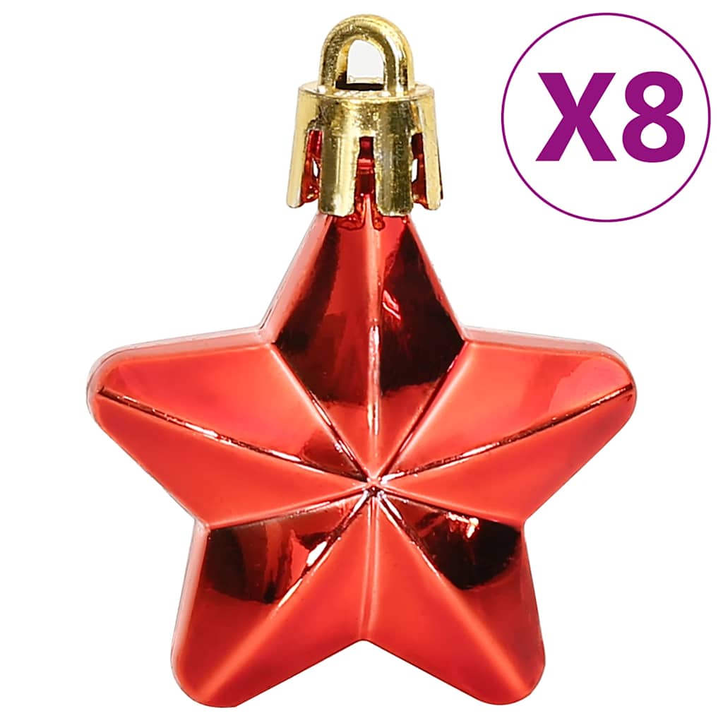 111-tlg. Weihnachtskugel-Set Golden Polystyrol