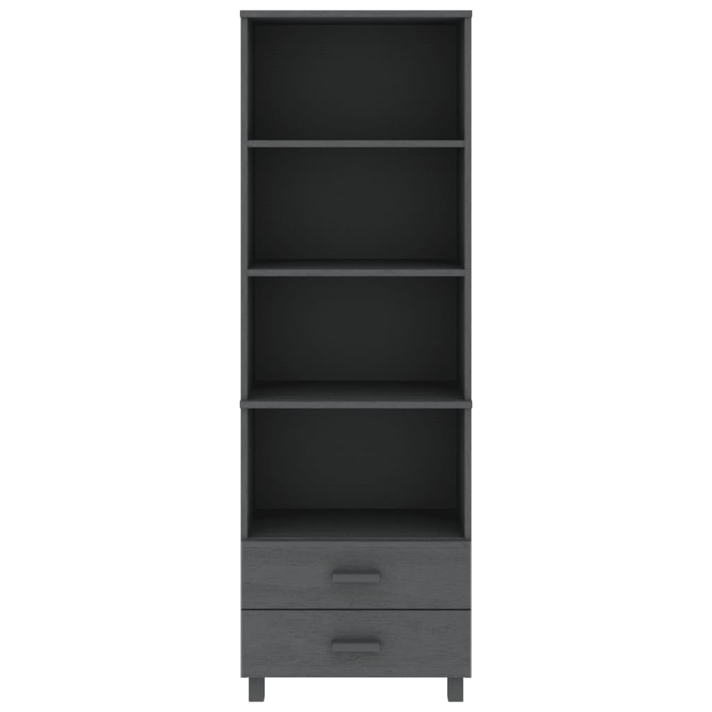 Highboard HAMAR Honigbraun 60x35x180 cm Massivholz Kiefer