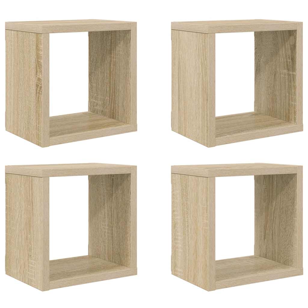 Würfelregale 2 Stk. Weiß 30x15x30 cm