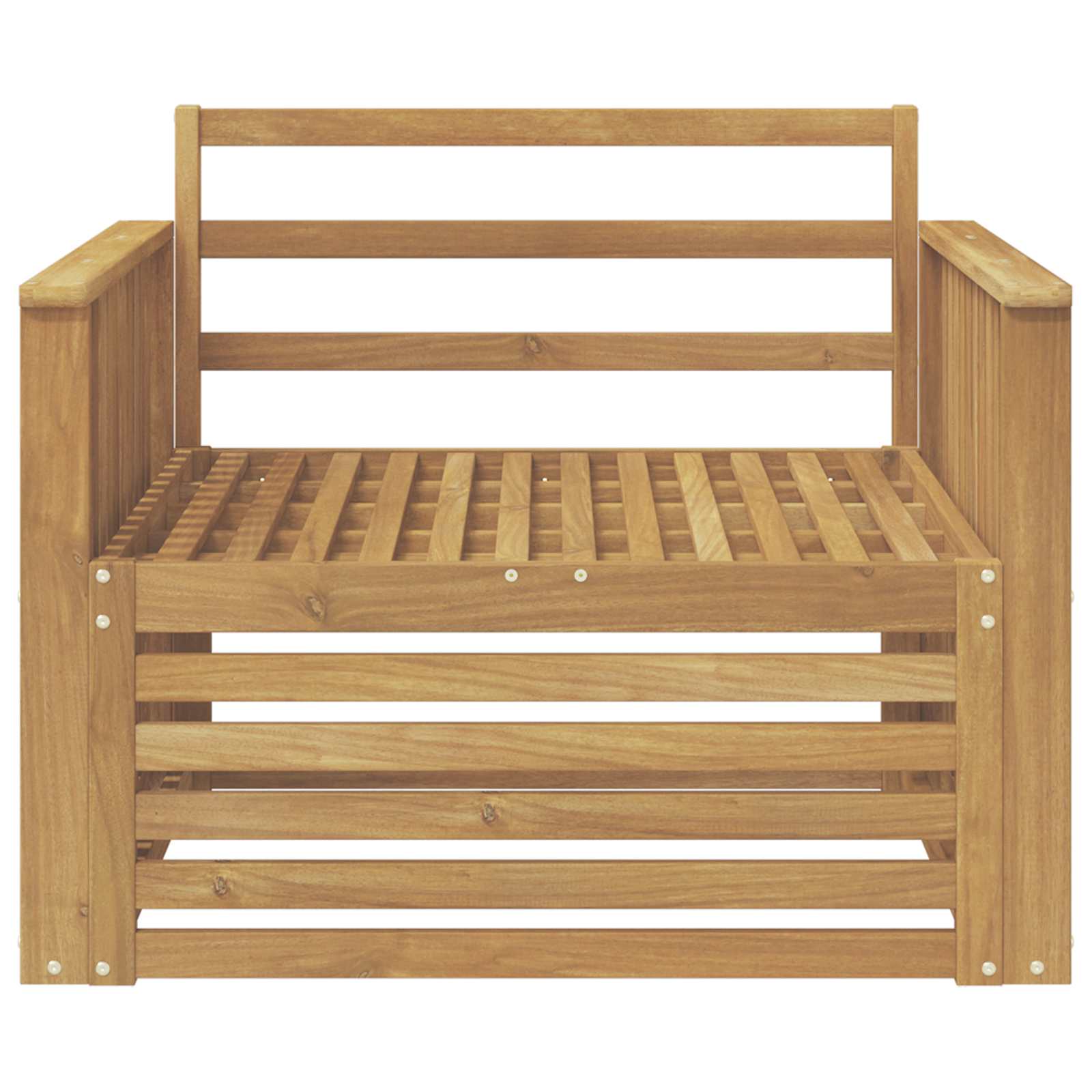 2 Stück Outdoor-Sofa Natur