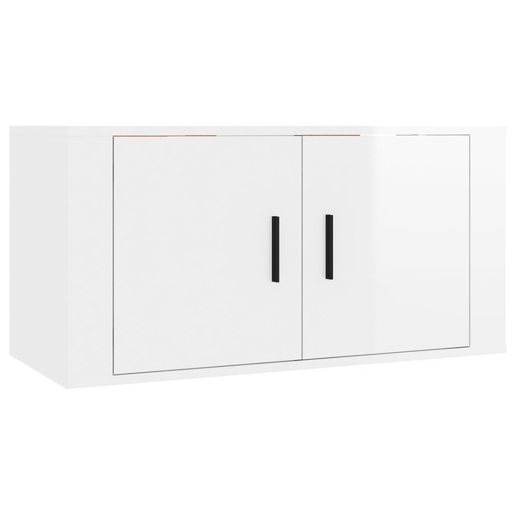 3-tlg. TV-Schrank-Set Weiß Holzwerkstoff