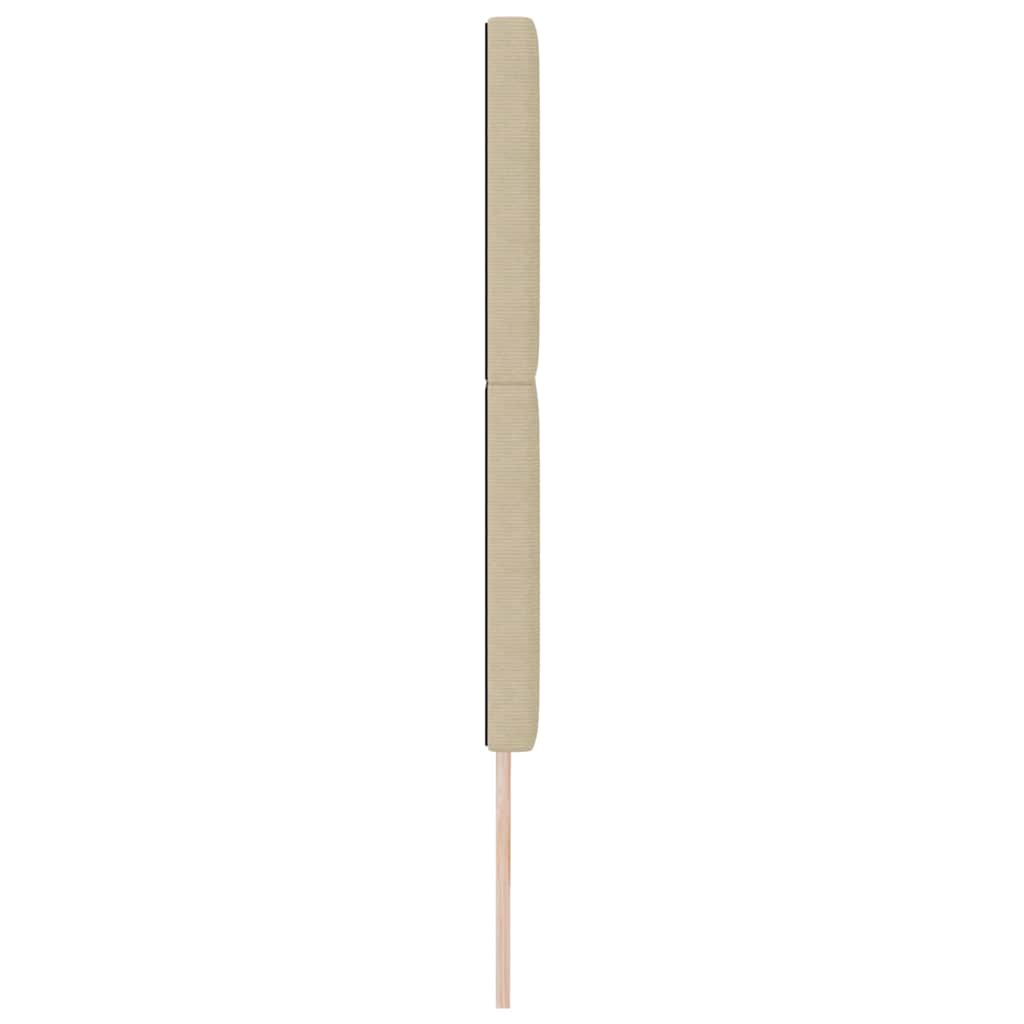 Kopfteil Hellgrau 80 cm Cordstoff