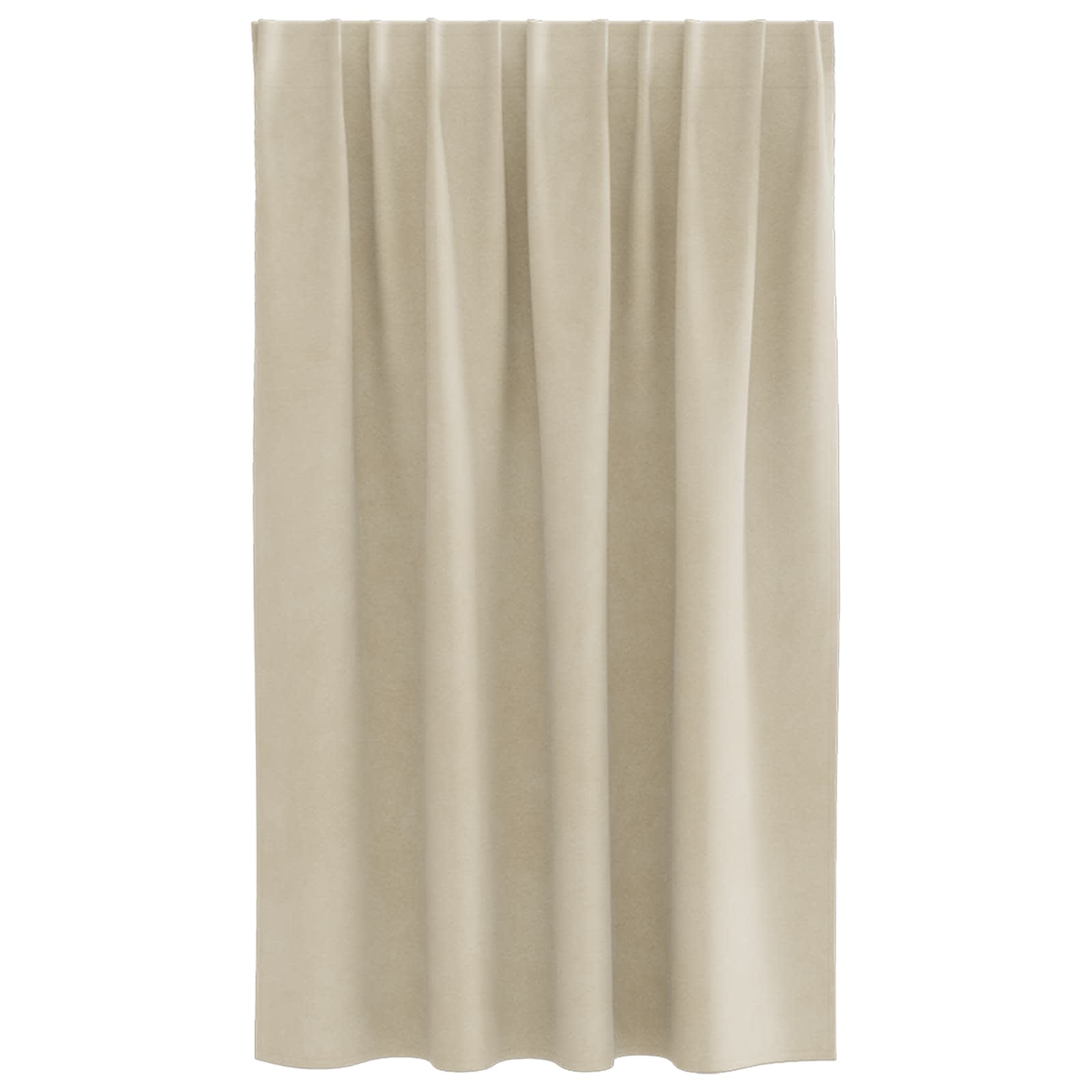 Verdunkelungsvorhänge 2 pcs Schwarz 140 x 140 cm Samt