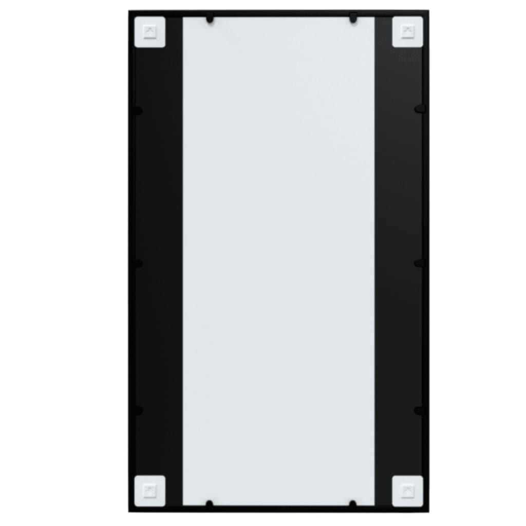 Wandspiegel Schwarz 60x40 cm Metall