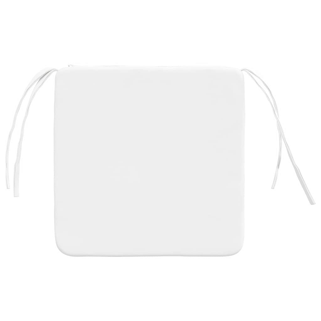 Sitzkissen 4 pcs Hellgrau 40 x 40 x 3 cm Stoff