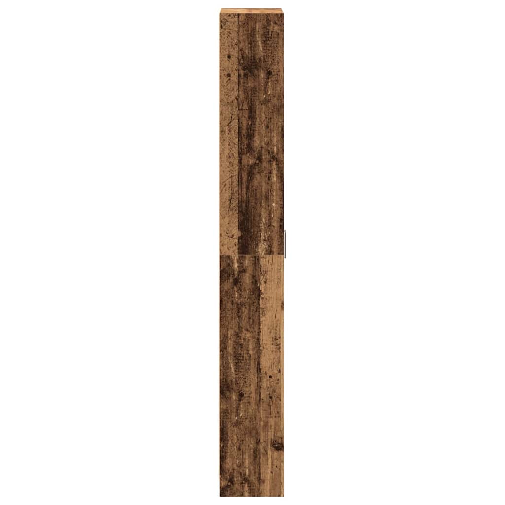 Kleiderschrank mit Regal Schwarz Eichen-Optik 55 x 25 x 189 cm