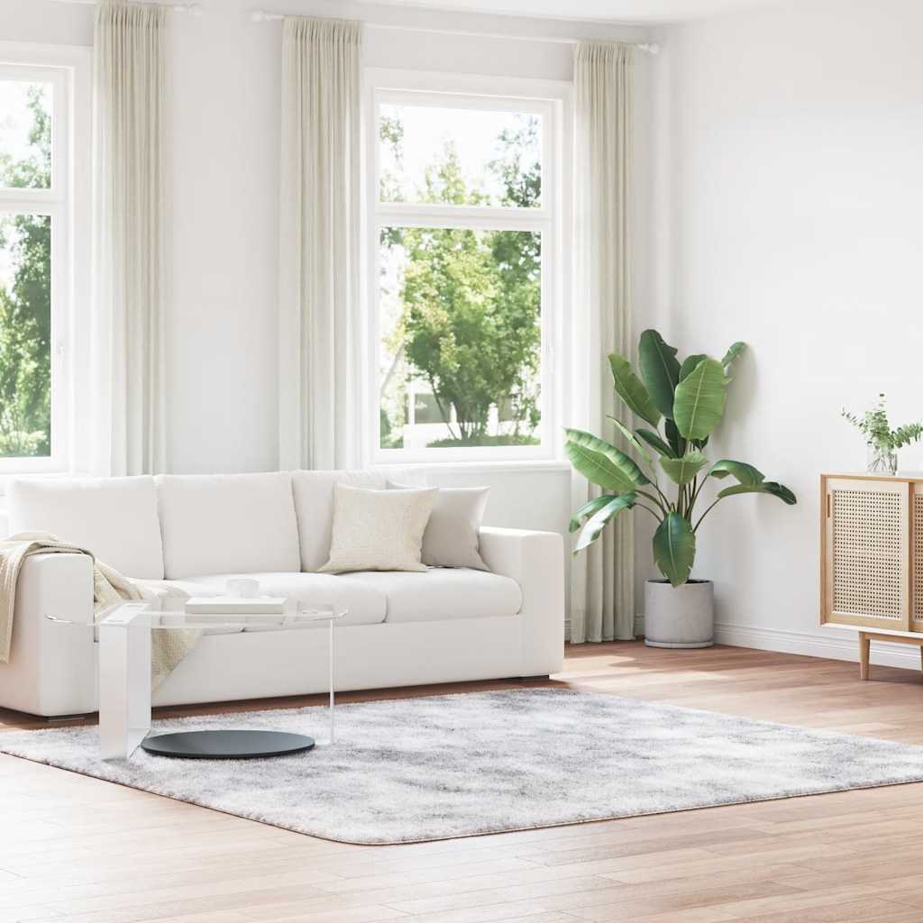 Teppich Shaggy Hochflor NAVARRA Beige 60x100 cm Polyester