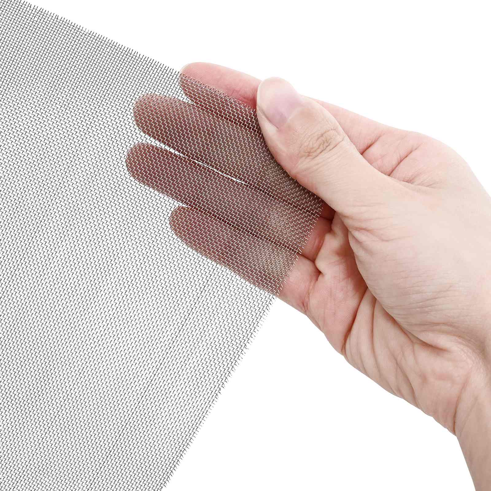 Mesh Bildschirm 20 x 500 cm 20 Mesh Edelstahl 201 Silber