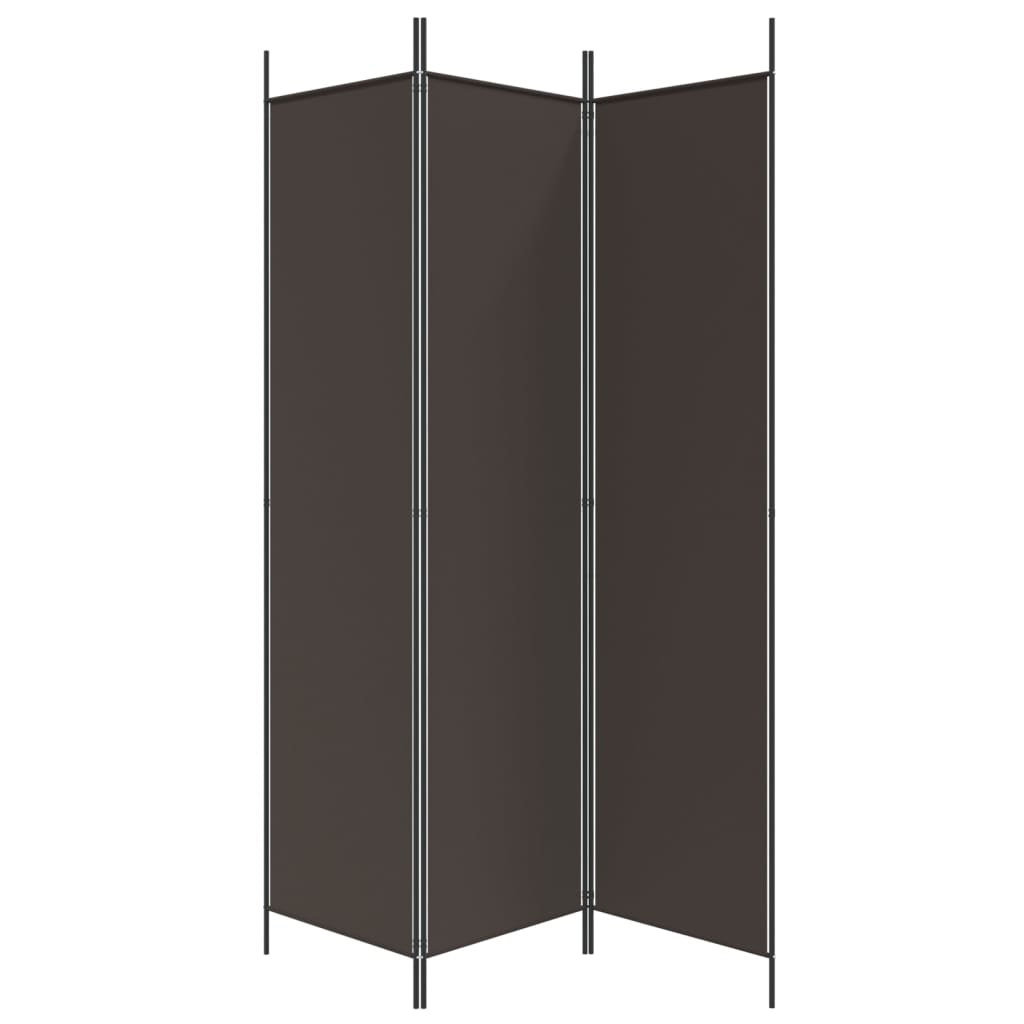3-tlg. Paravent Schwarz 150x200 cm Stoff