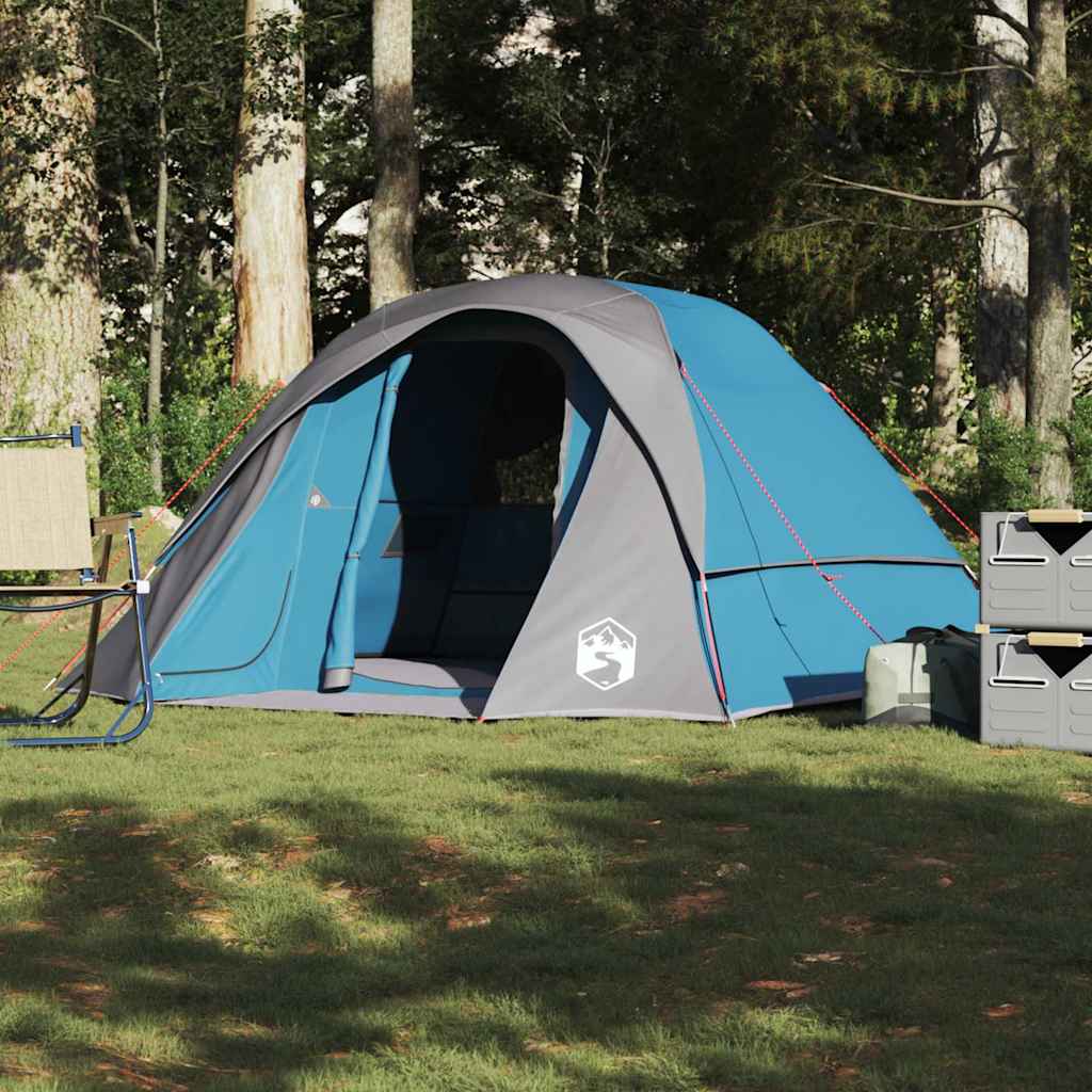 Campingzelt 4 Personen Grün Wasserdicht