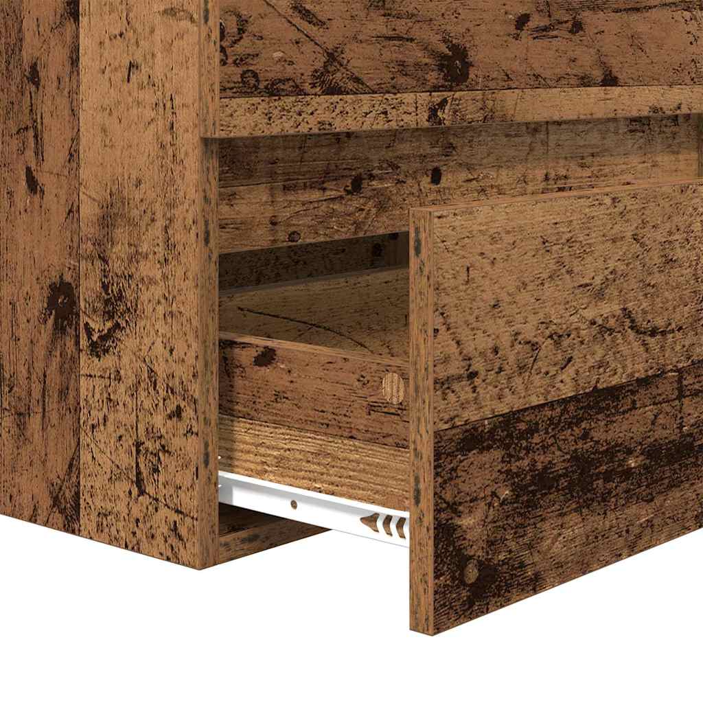 2-tlg. Badmöbel-Set Weiß Holzwerkstoff