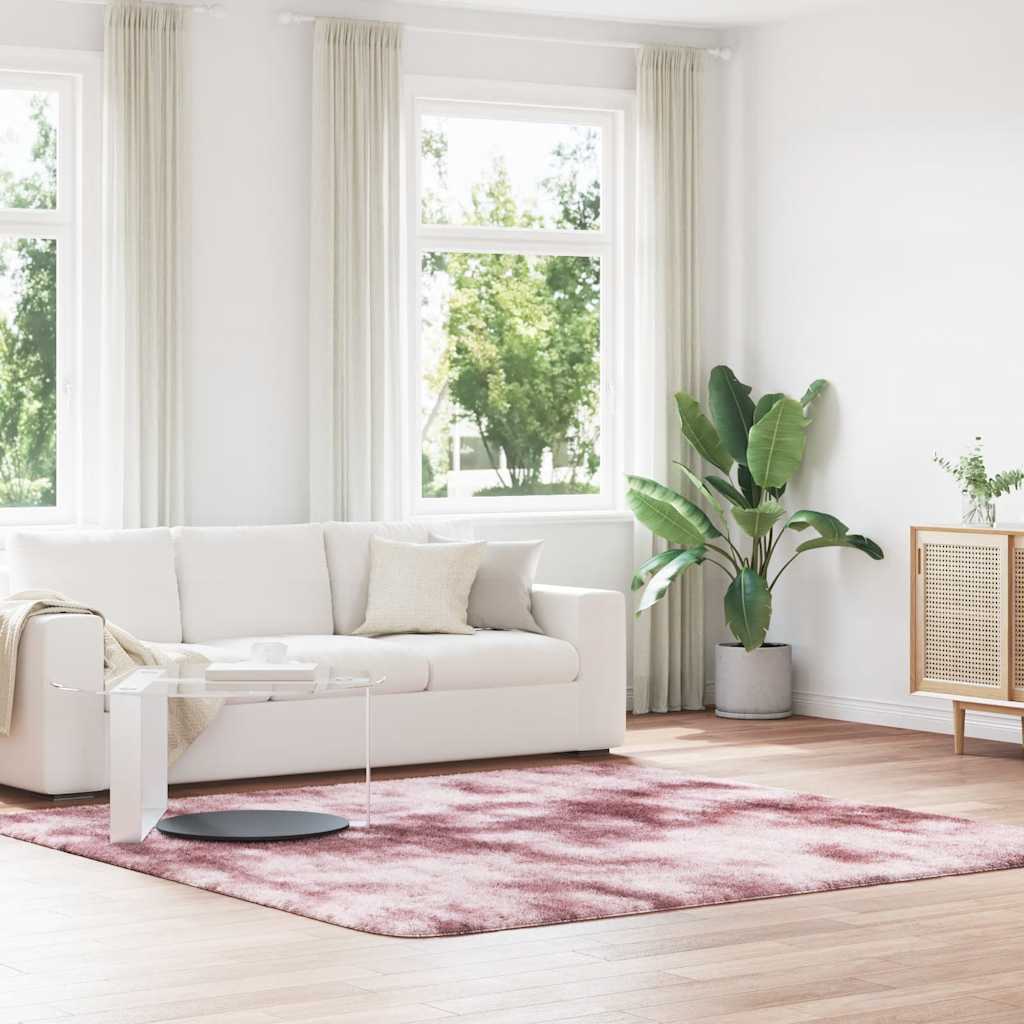 Teppich Shaggy Hochflor NAVARRA Beige 60x100 cm Polyester