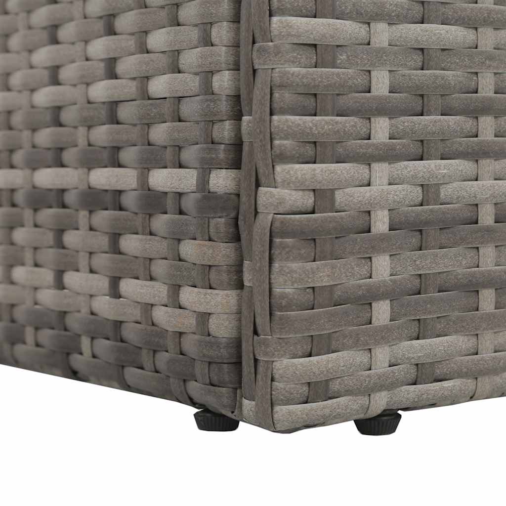 Gartenbett Schwarz 195×60 cm Poly Rattan
