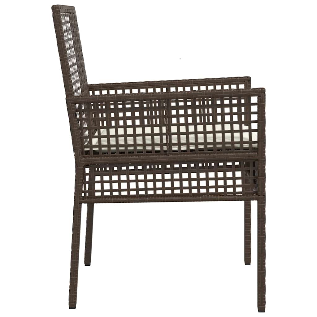 Gartenstuhl 2 pcs Schwarz 55 x 53 x 85 cm Poly-Rattan