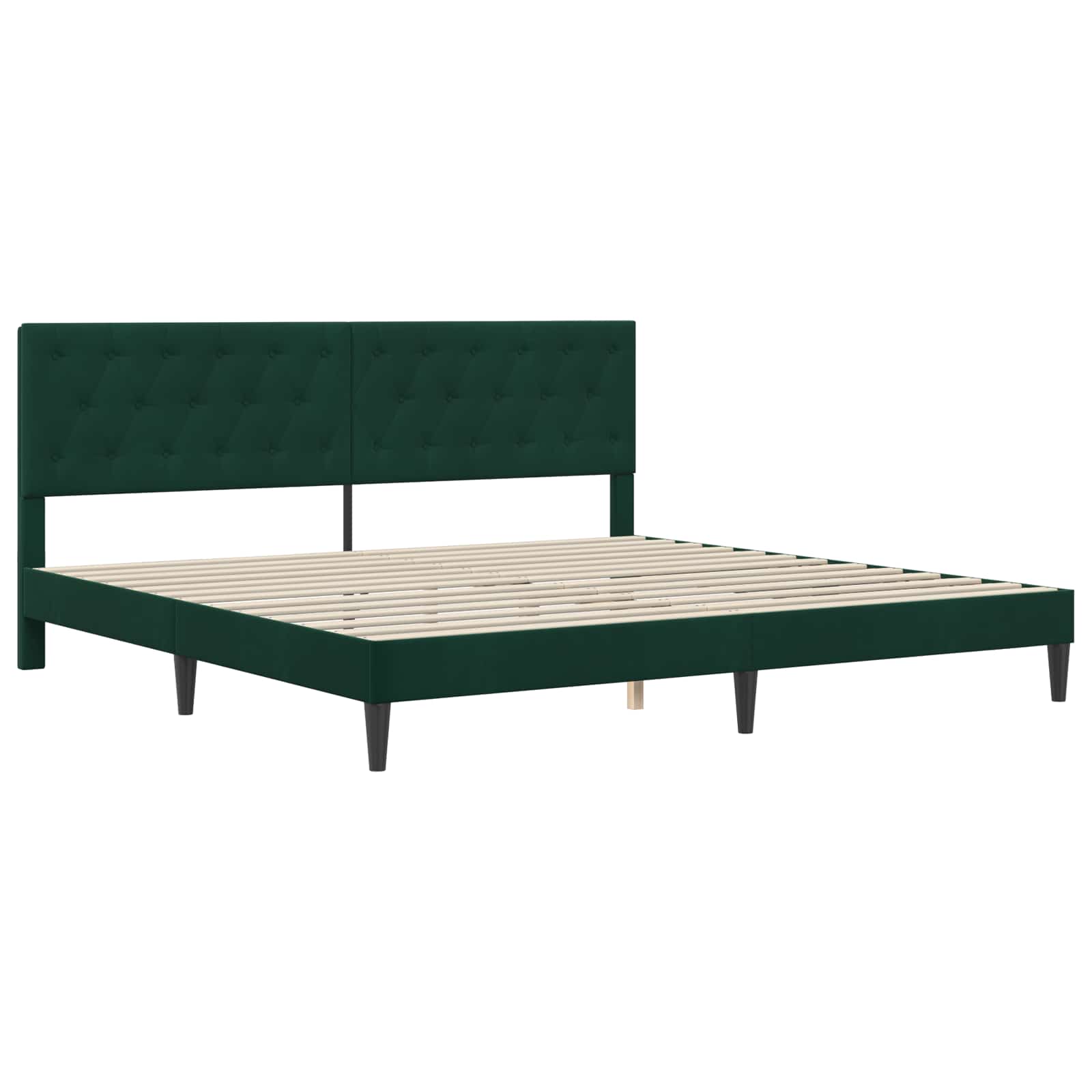 Bettgestell mit Matratze mit Kopfteil Hellgrau 80 x 200 cm Samt