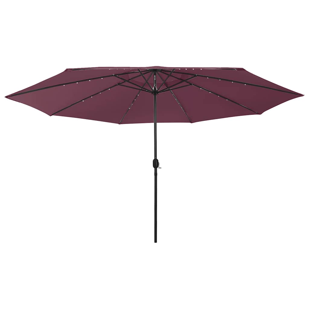 Sonnenschirm mit LED-Beleuchtung 400 cm Sandweiß