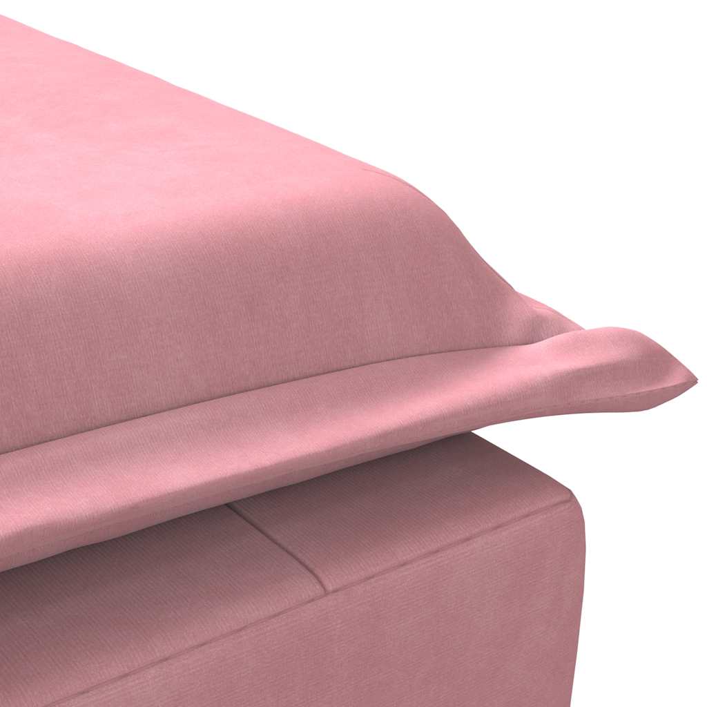 Massage-Chaiselongue mit Nackenrolle Hellgrau Samt