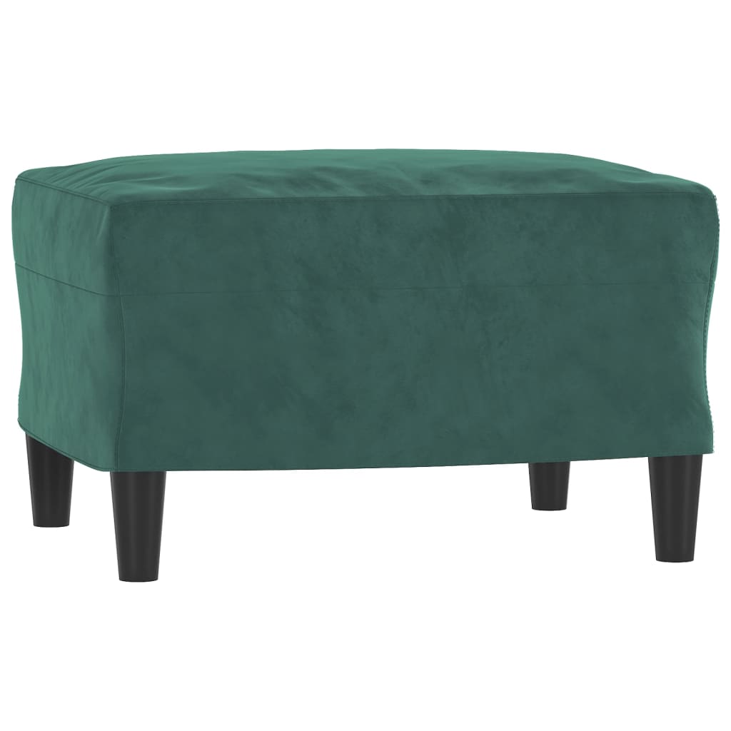 3-Sitzer-Sofa mit Hocker Rosa 180 cm Samt