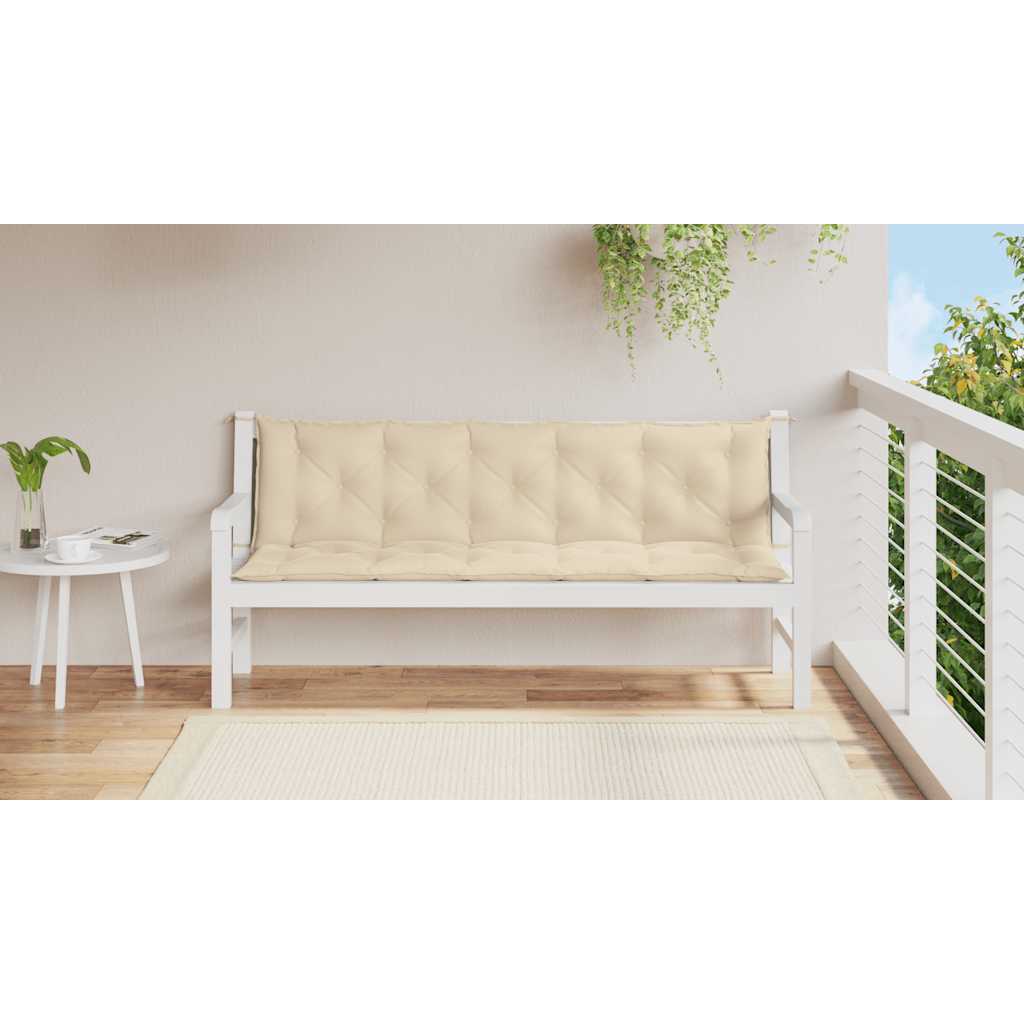 Gartenbank-Auflage Anthrazit 100x(50+50)x7 cm Oxford-Gewebe