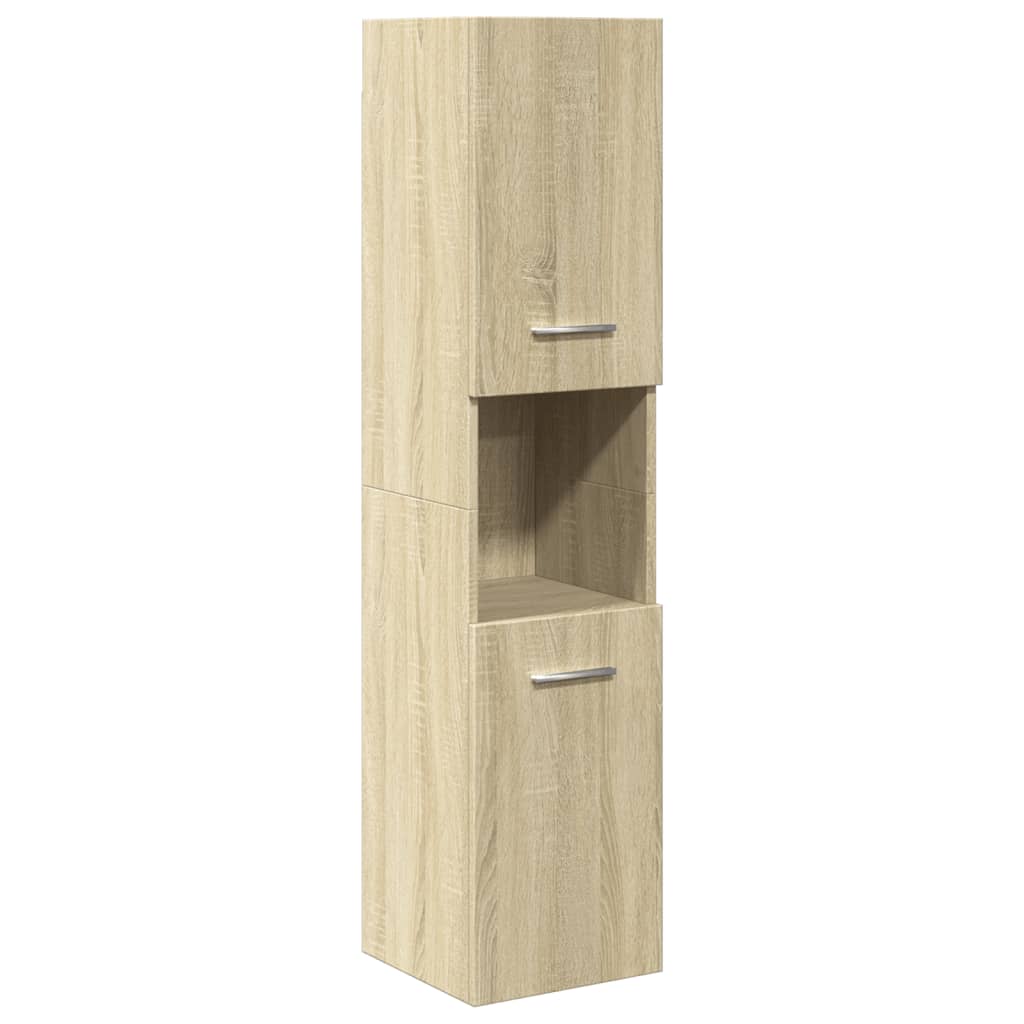 3-tlg. Badmöbel-Set Betongrau Holzwerkstoff