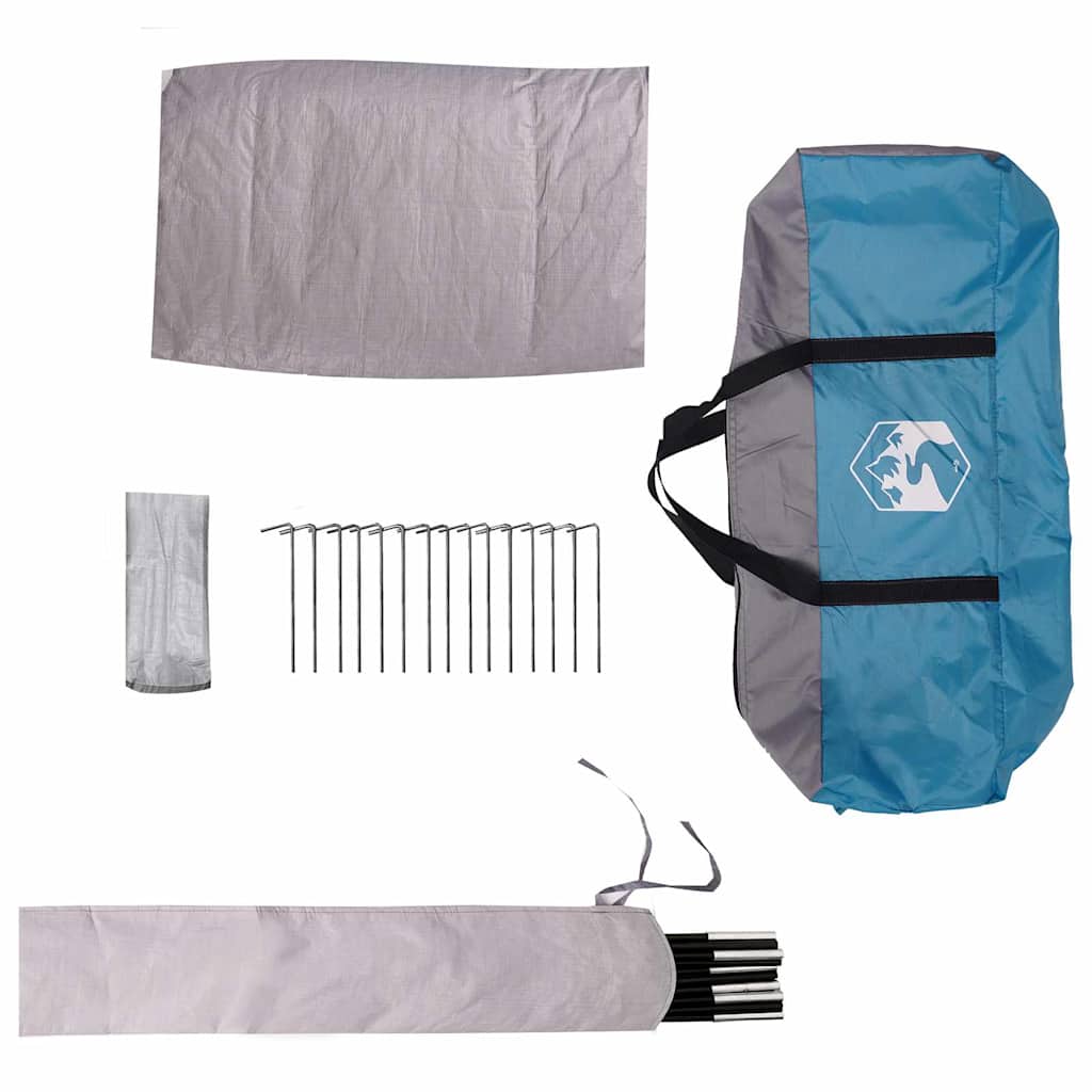 Dome Zelt für 4 Personen mit Dach Grün 505 x 450 x 248 cm