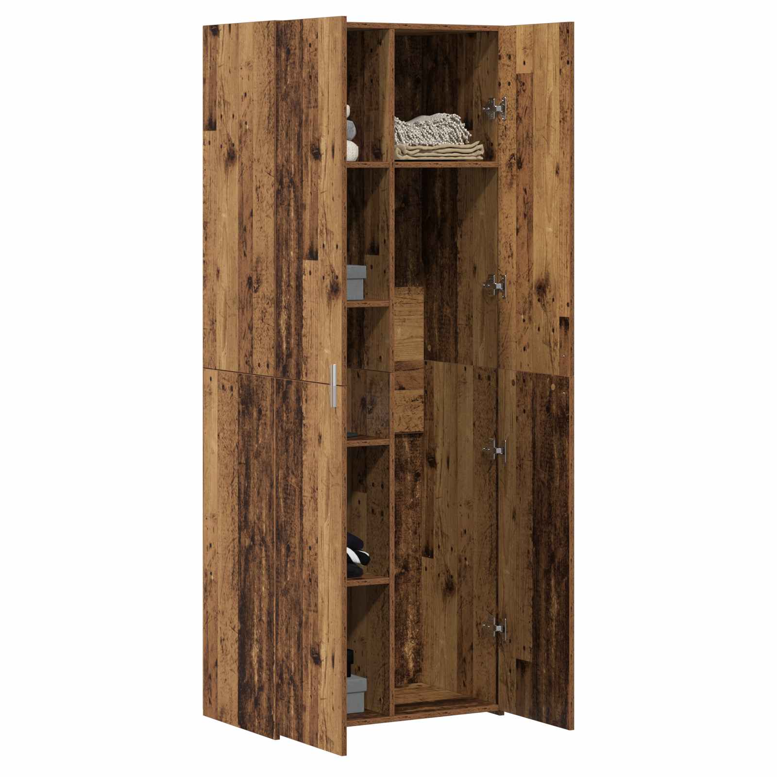 Highboard 2 pcs Artisan-Eiche 70 x 42,5 x 185 cm