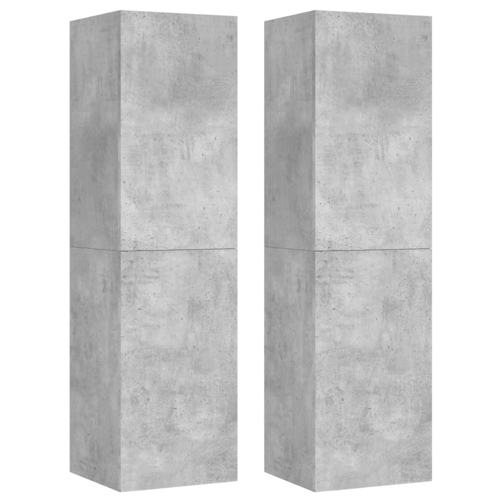 4-tlg. TV-Schrank-Set Weiß Holzwerkstoff