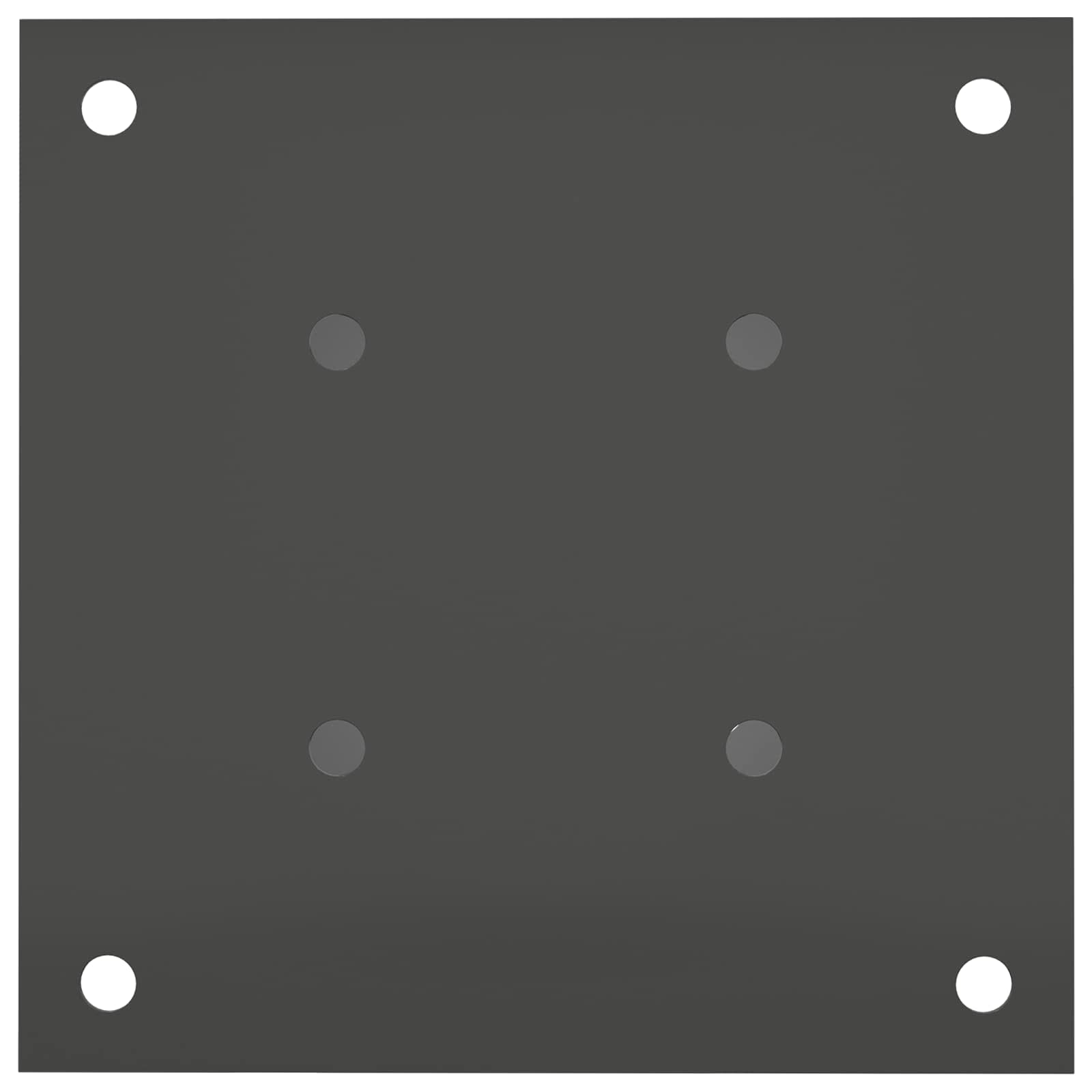 runder Bodenanker 4 pcs Silber 15 x 15 x 15 cm Metall