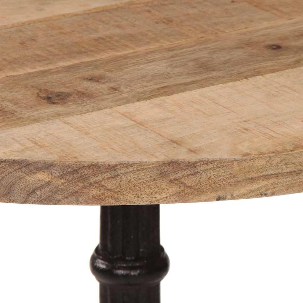 Bistrotisch 60x60x77 cm Raues Mangoholz