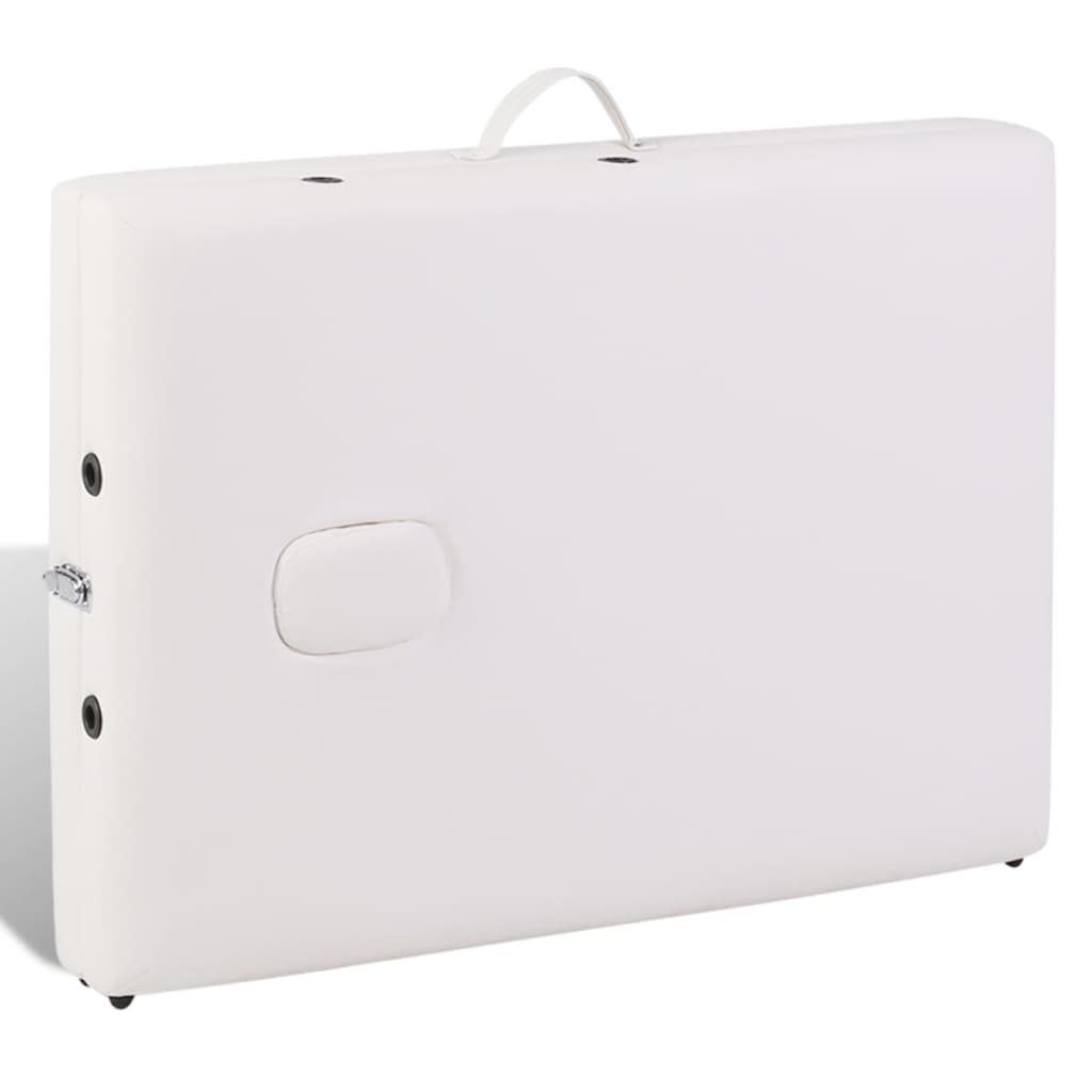 Massagetisch mit 2 Zonen Holzrahmen Anthrazit 186×68 cm