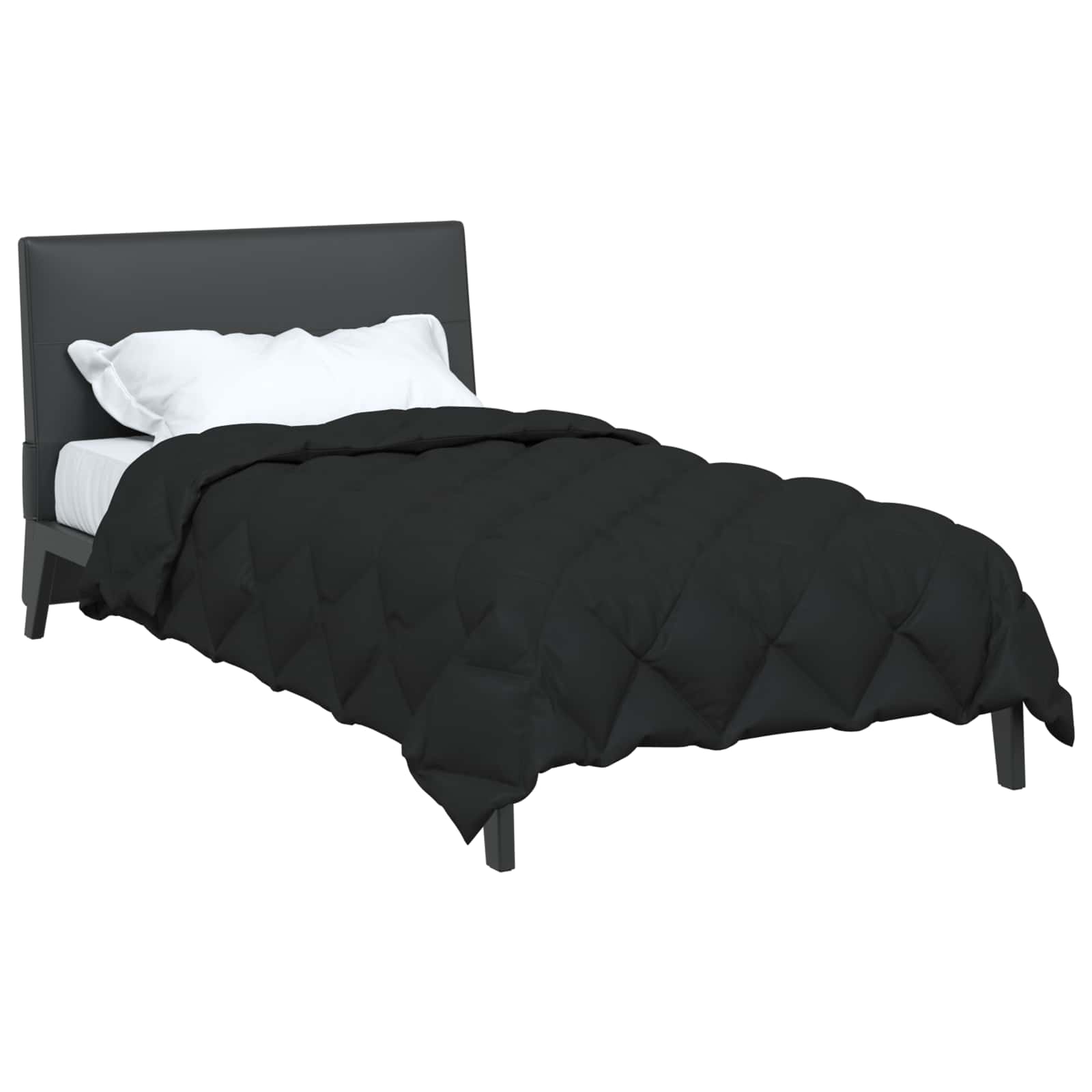 Winterbettdecke Anthrazit 135 x 200 cm Mikrofaser
