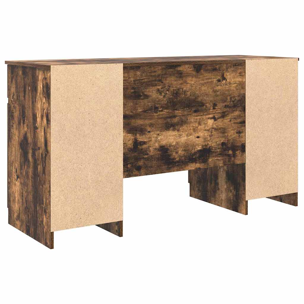Schreibtisch mit Schubladen Weiß 140 x 49 x 76 cm Holzwerkstoff