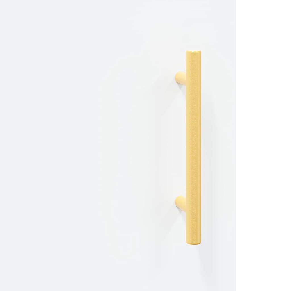 Highboard Hochglanz-Weiß 69,5x34x180 cm Holzwerkstoff