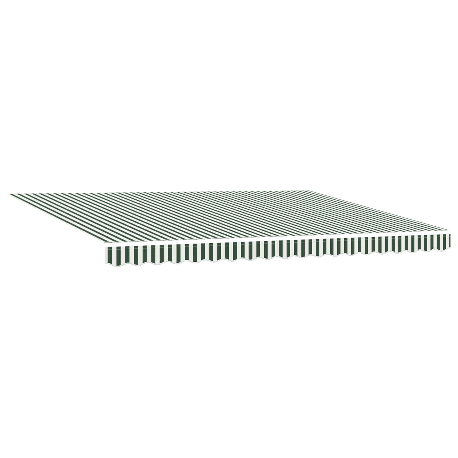 Markise Manuell Einziehbar mit LED 300x250 cm Blau und Weiß