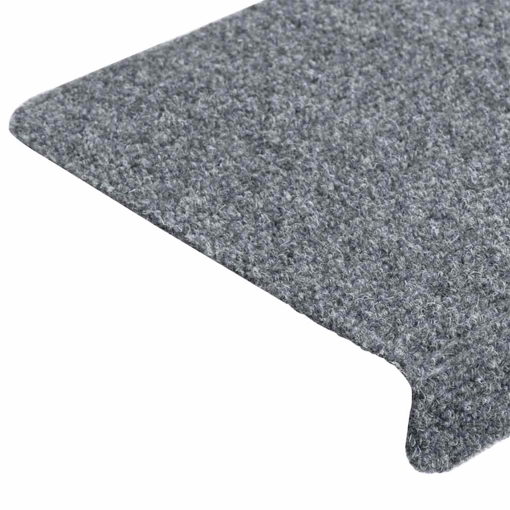 Stufenmatten Selbstklebend 15 Stk. 65x21x4 cm Hellbraun Rechteckiger Rand