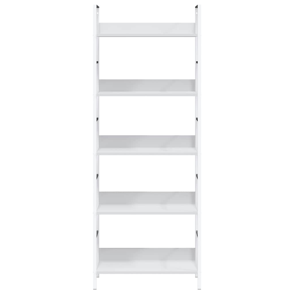 Bücherregal 3 Regalböden Schwarz 60×27,6×90,5 cm Holzwerkstoff