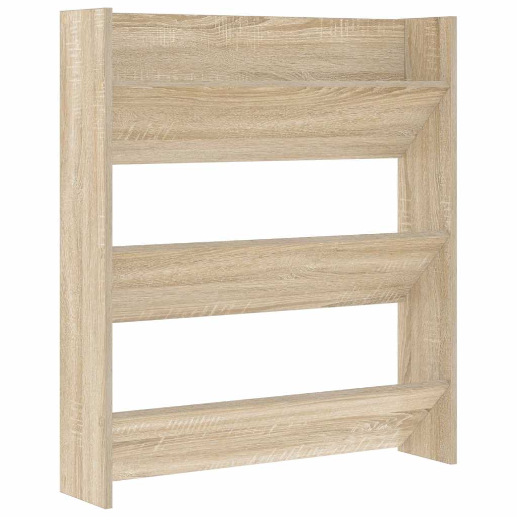 Wand-Schuhschränke 4 Stk. Weiß 60x18x60 cm Holzwerkstoff