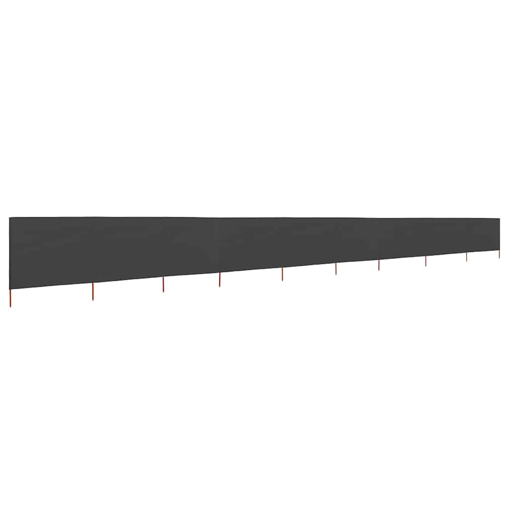 3-teiliges Windschutzgewebe 400 x 120 cm Weiß