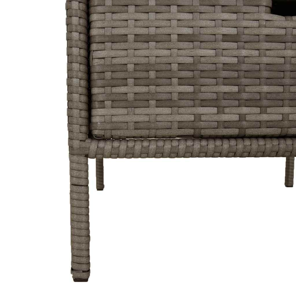 Gartenschrank Schwarz 55x59x80 cm Poly Rattan