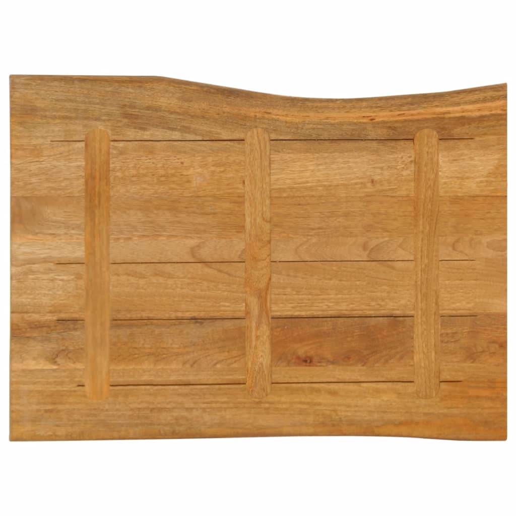 Tischplatte 40x40x2,5 cm Rechteckig Massivholz Akazie Baumkante