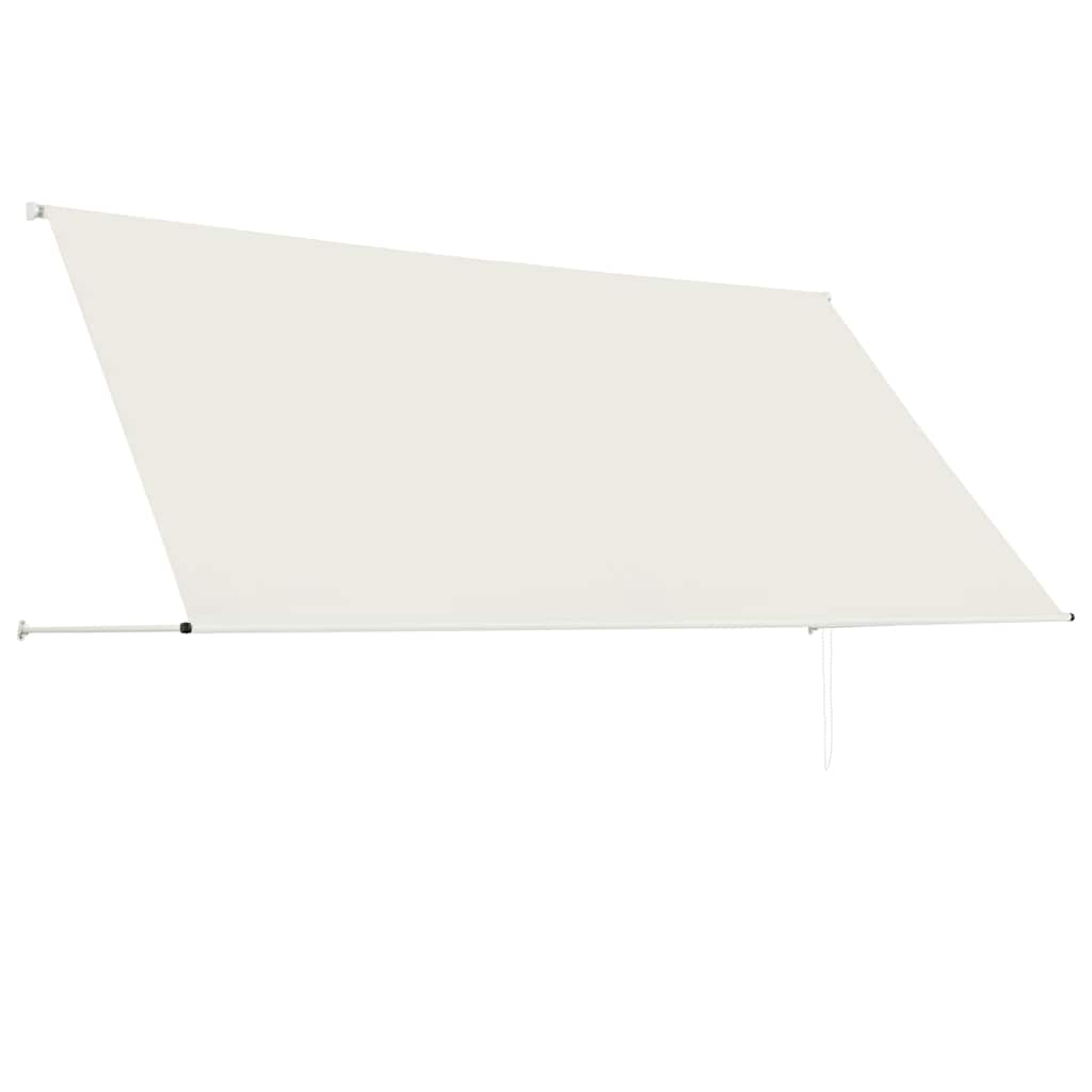 Einziehbare Markise 150×150 cm Blau und Weiß