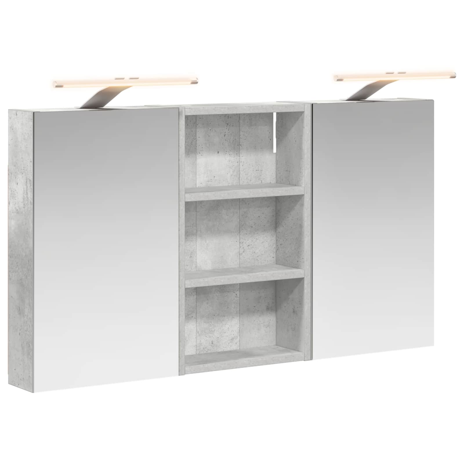 Badezimmerschrank-Set 3 pcs 80 x 10,5 x 50 cm Holzwerkstoff