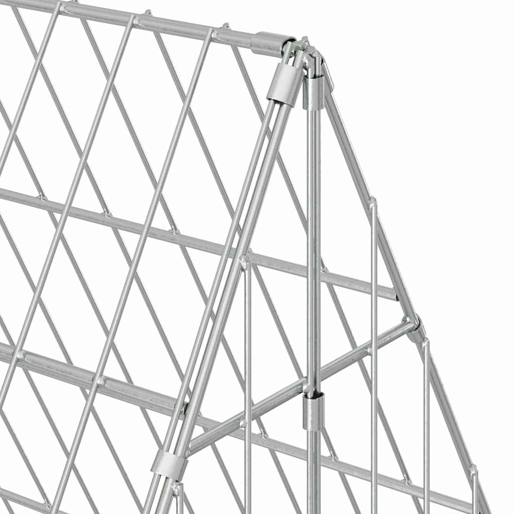 Hühnerkäfig Silber 110 x 55 x 55 cm Verzinkter Stahl